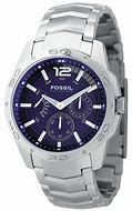 Image result for Fossil Watch Blue Face with Diamond