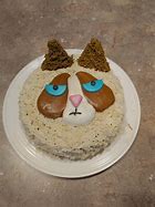 Image result for grumpiest cats birthday cakes