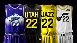 Image result for Utah Jazz Jersey Blue