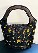 Image result for Hand Tooled Leather Bucket Purse