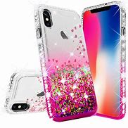 Image result for iPhone X Pink Glitter Case