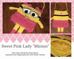 Image result for Crochet Minion Bag