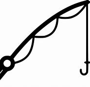 Image result for Fishing Pole Clip Art Black and White