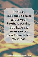 Image result for Sympathy Card Loss of Brother
