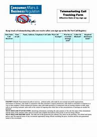 Image result for Telemarketing Forms
