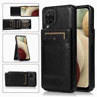 Image result for Galaxy A12 Black Wallet Case