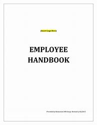 Image result for Employee Handbook Template Word