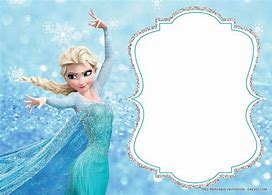 Image result for Frozen Invitation Card Template