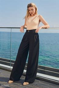 Image result for Palazzo High Waist with Belt