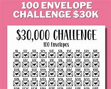 Image result for 30-Day Envelope Challenge