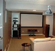 Image result for Small Basement TV Room