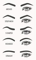 Image result for Eyebrow Shapes Chart