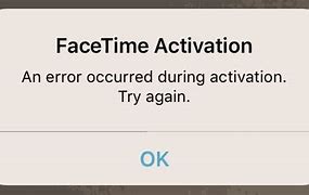 Image result for FaceTime Activation Error iPhone