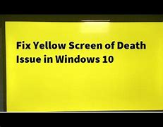 Image result for What Is the Yellow Screen of Death