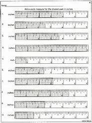 Image result for Ruler 1 16 Measurement Worksheets