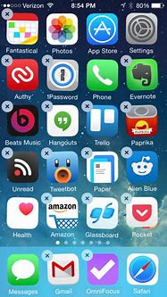 Image result for iOS 8 Home Screen