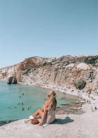 Image result for Sunbathers Milos Greece