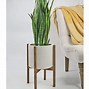Image result for Walnut Tall Plant Stand