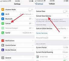 Image result for iOS Settings Cellular Data