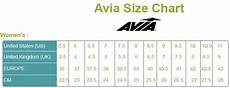 Avia Womens Size Chart