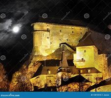 Image result for Orava Castle at Night
