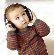 Image result for Child Listening to Music with Headphones