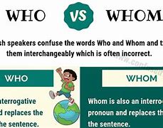 Image result for Who/Whom Difference