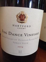 Image result for Hartford Hartford Court Pinot Noir Fog Dance