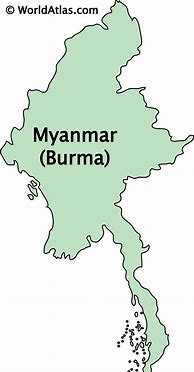 Image result for Myanmar Map Outline