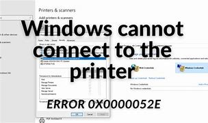 Image result for Windows Cannot Connect to Printer