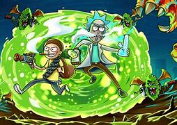 Image result for Rick and Morty Rainbow 4K