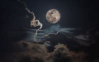 Image result for Dark Aesthetic Moon and Clouds