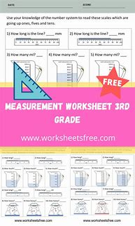 Image result for 3rd Grade Measurement Worksheets Printable
