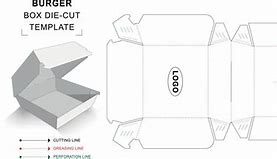 Image result for Burger Box Template Printable