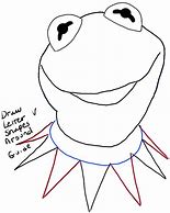 Image result for Kermit Face Drawing