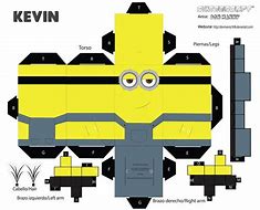 Image result for Minion Papercraft Template