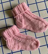 Image result for Free Knitting Pattern for Baby Socks