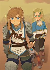 Image result for Loz BOTW Fan Art Zelda X Link