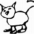 Image result for Black and White Spotty Cat Cartoon