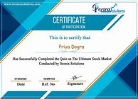 Image result for Share Market Experience Certicicate PDF Mumbai