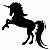 Image result for Black Unicorn Silhouette