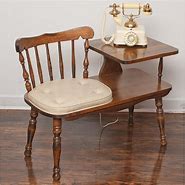 Image result for Antique Telephone Stand with Seat