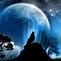 Image result for Moving Wallpapers Space with a Wolf On a Mountain