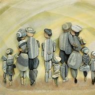Image result for Pebble Art People at Village