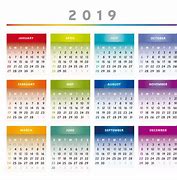 Image result for Rainbow Calendar 2019