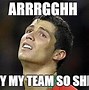 Image result for Ronaldo Crying Messi Meme