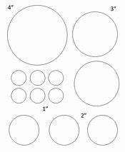 Image result for 3X3 Circle Actual Size