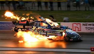 Image result for Nitro Funny Car Flames at Night
