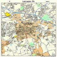 Image result for Map of Lancaster PA Area