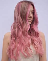 Image result for Long Light Pink Hair
